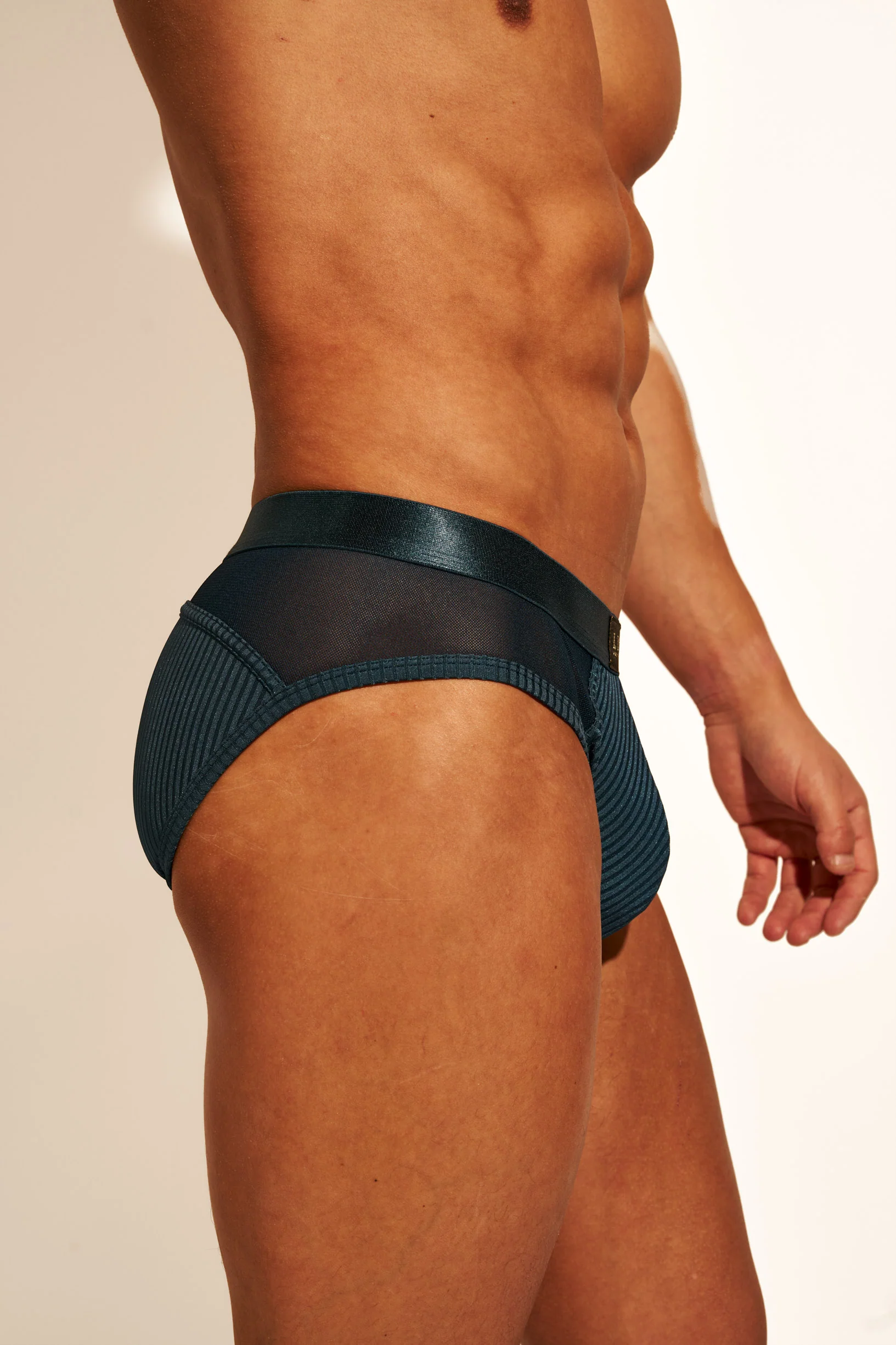 ALLURING MESH BRIEF - FRENCH NAVY - Image 3