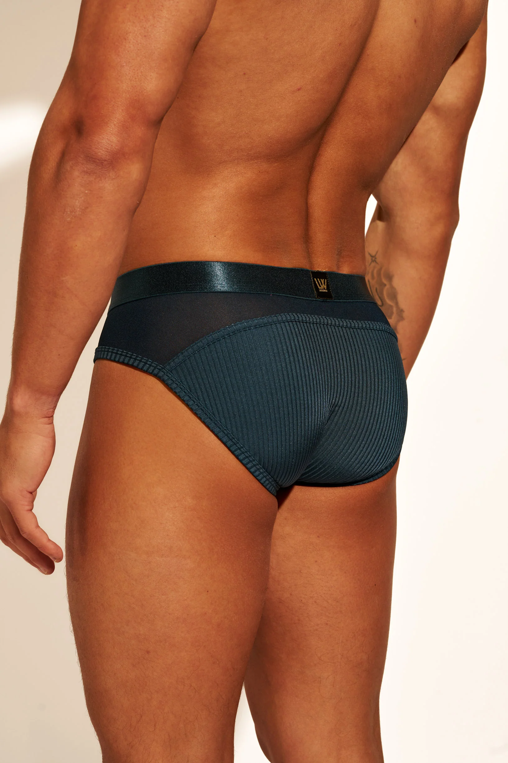 ALLURING MESH BRIEF - FRENCH NAVY - Image 4