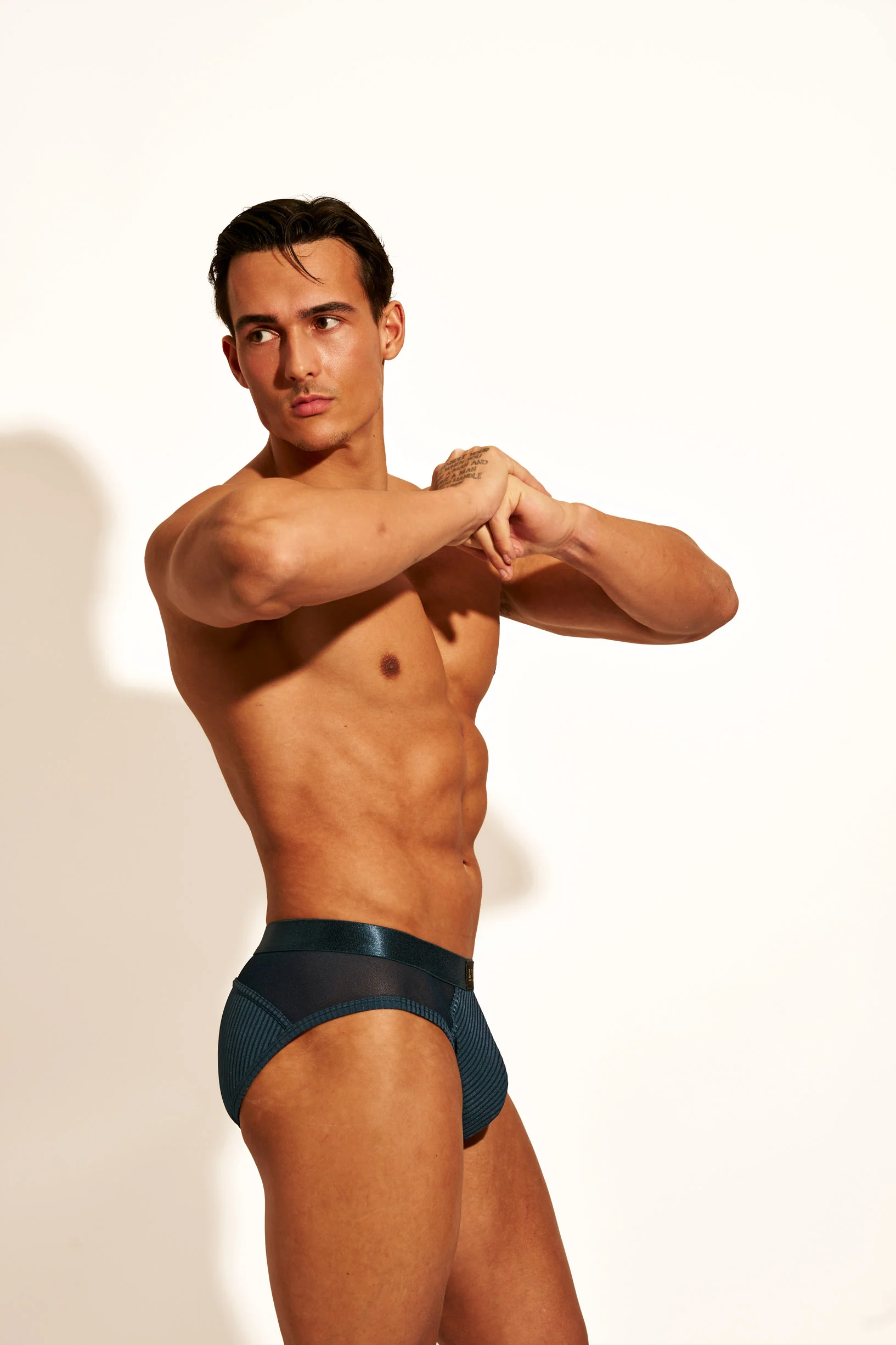 ALLURING MESH BRIEF - FRENCH NAVY - Image 7