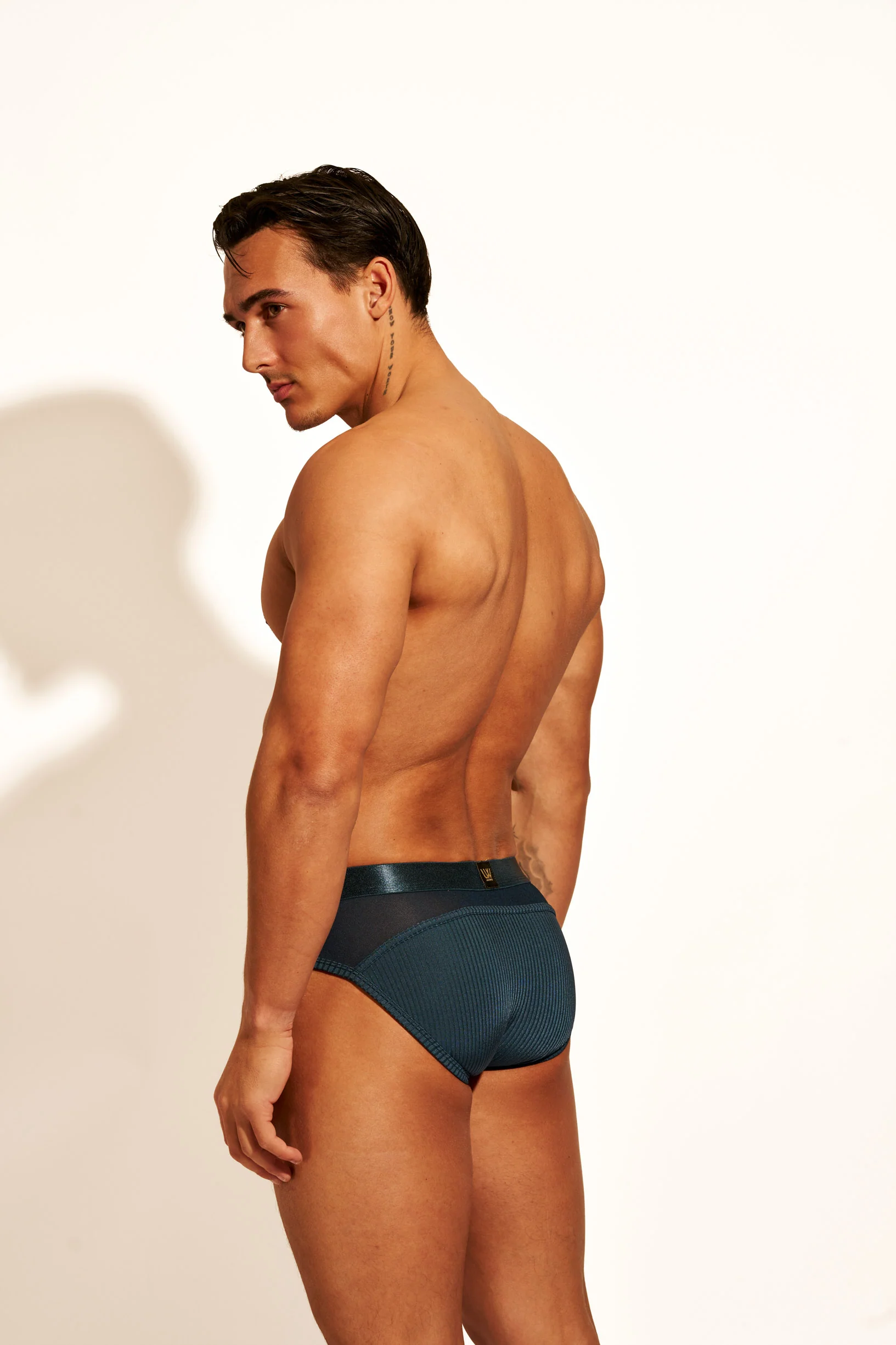 ALLURING MESH BRIEF - FRENCH NAVY - Image 8