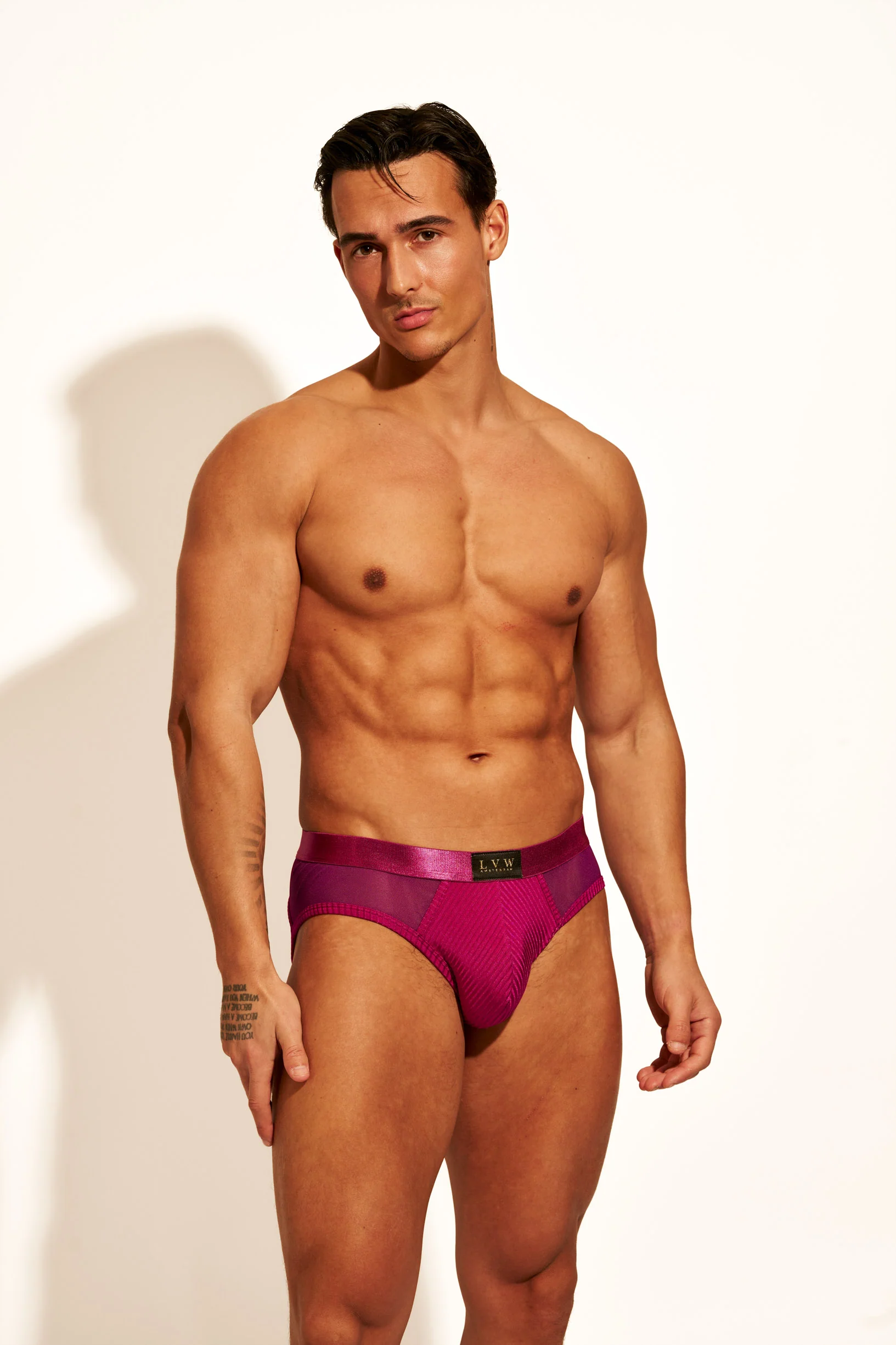 ALLURING MESH BRIEF - ROSE VIOLET - Image 5