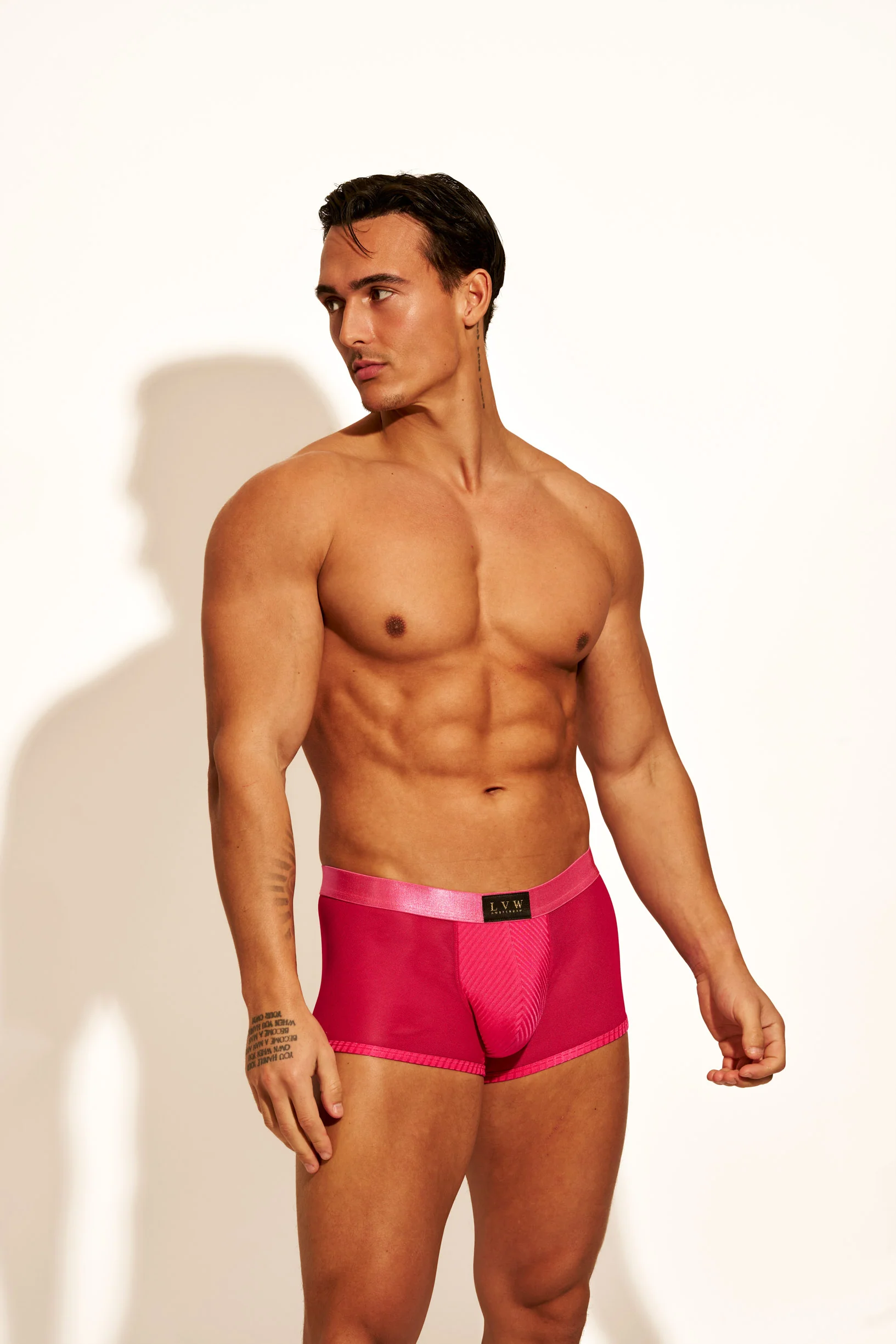 ALLURING MESH TRUNK - HOT PINK - Image 4