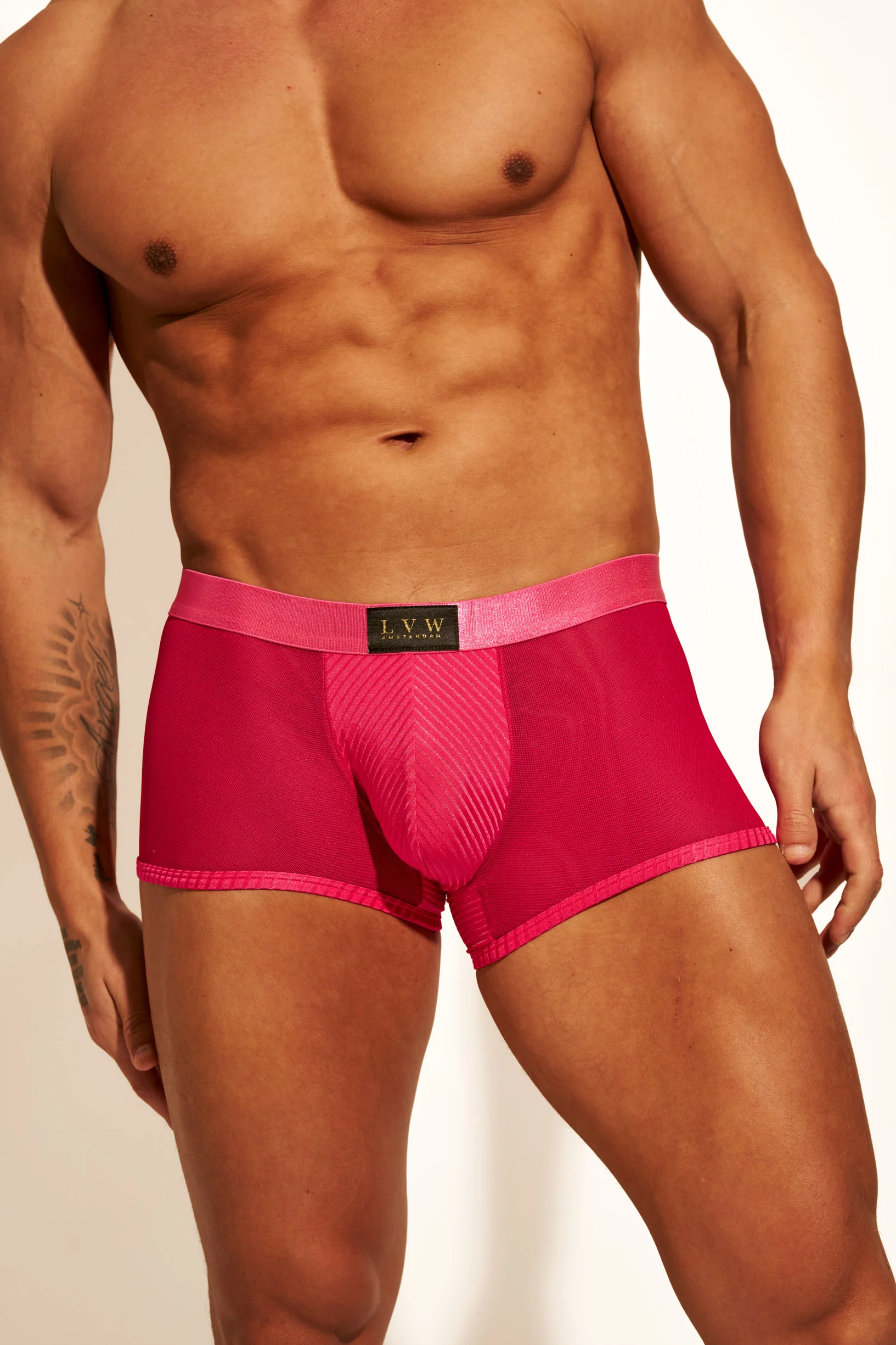 ALLURING MESH TRUNK - HOT PINK - Image 5