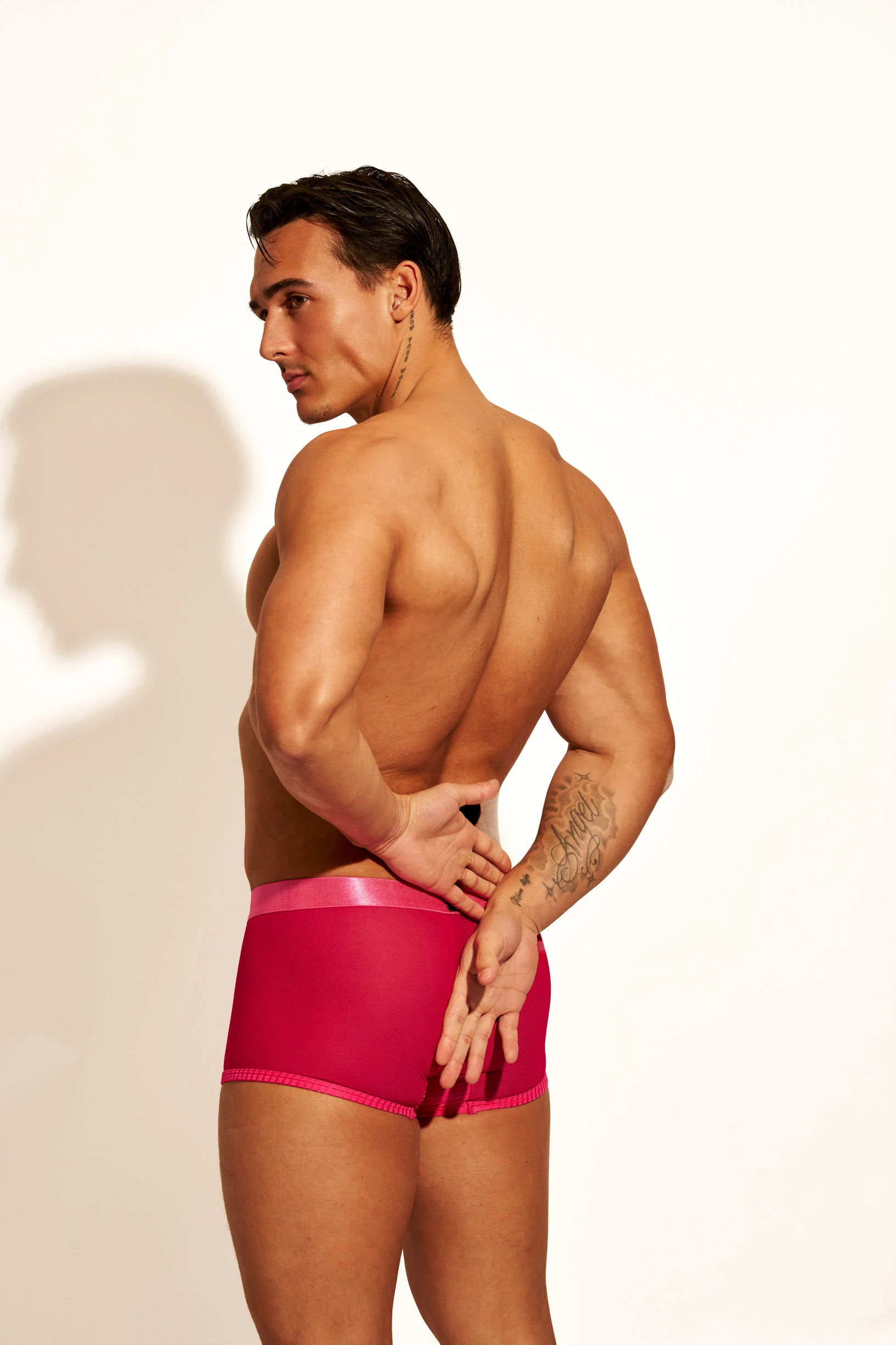 ALLURING MESH TRUNK - HOT PINK - Image 6