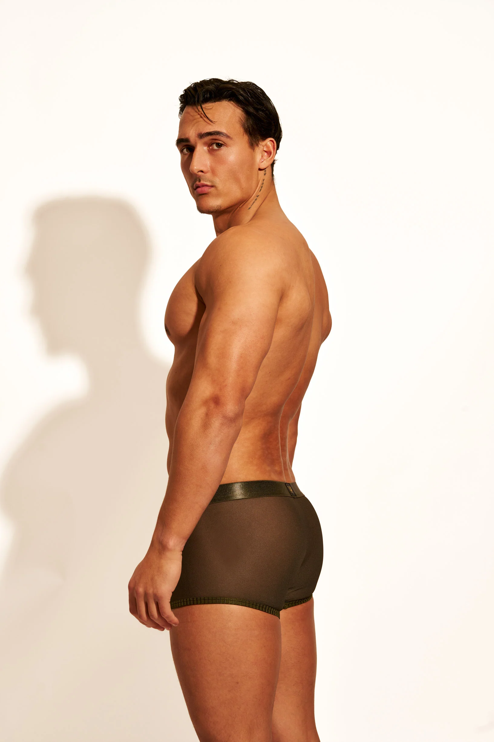 ALLURING MESH TRUNK - OLIVE - Image 4