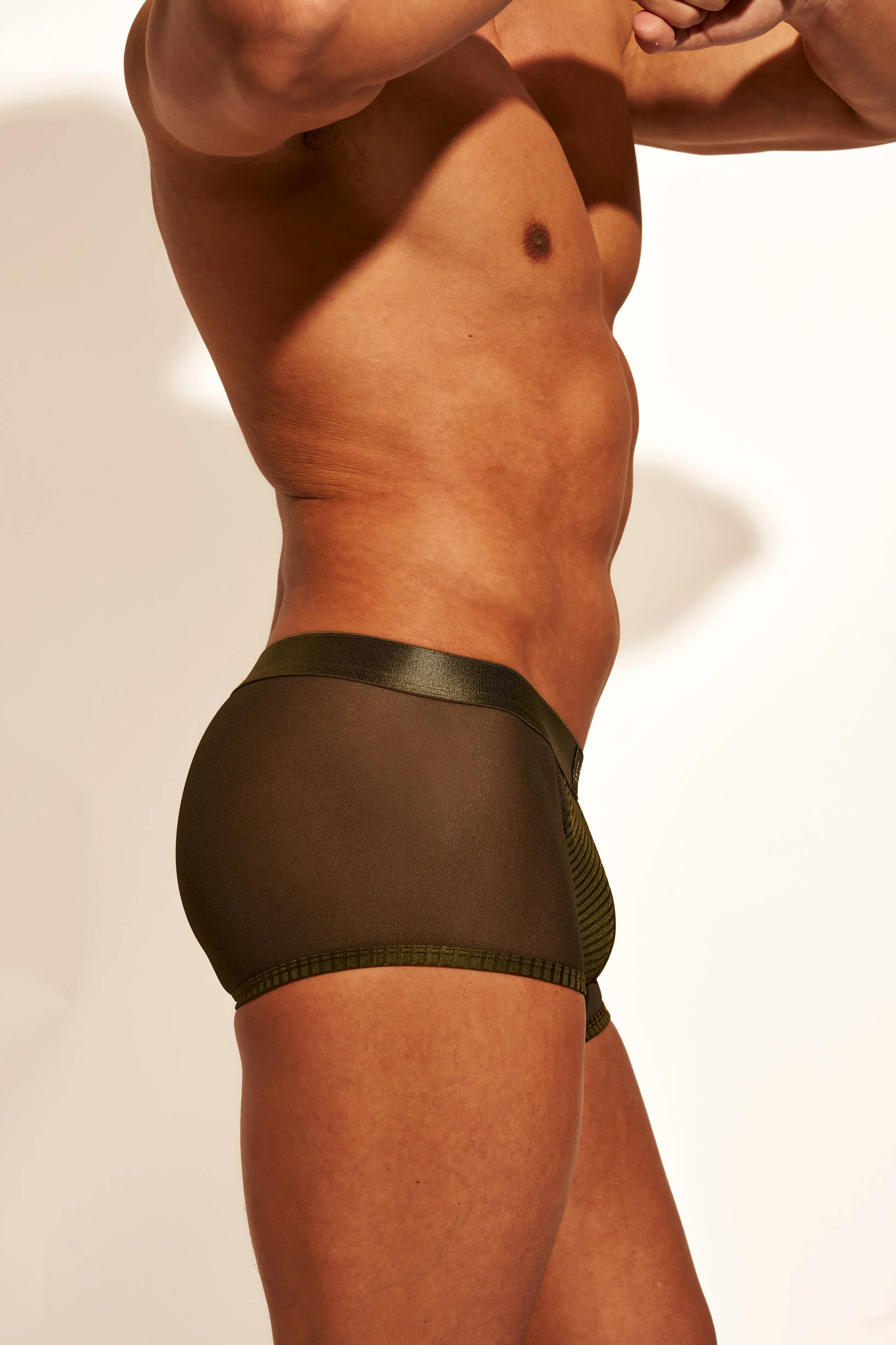 ALLURING MESH TRUNK - OLIVE - Image 7
