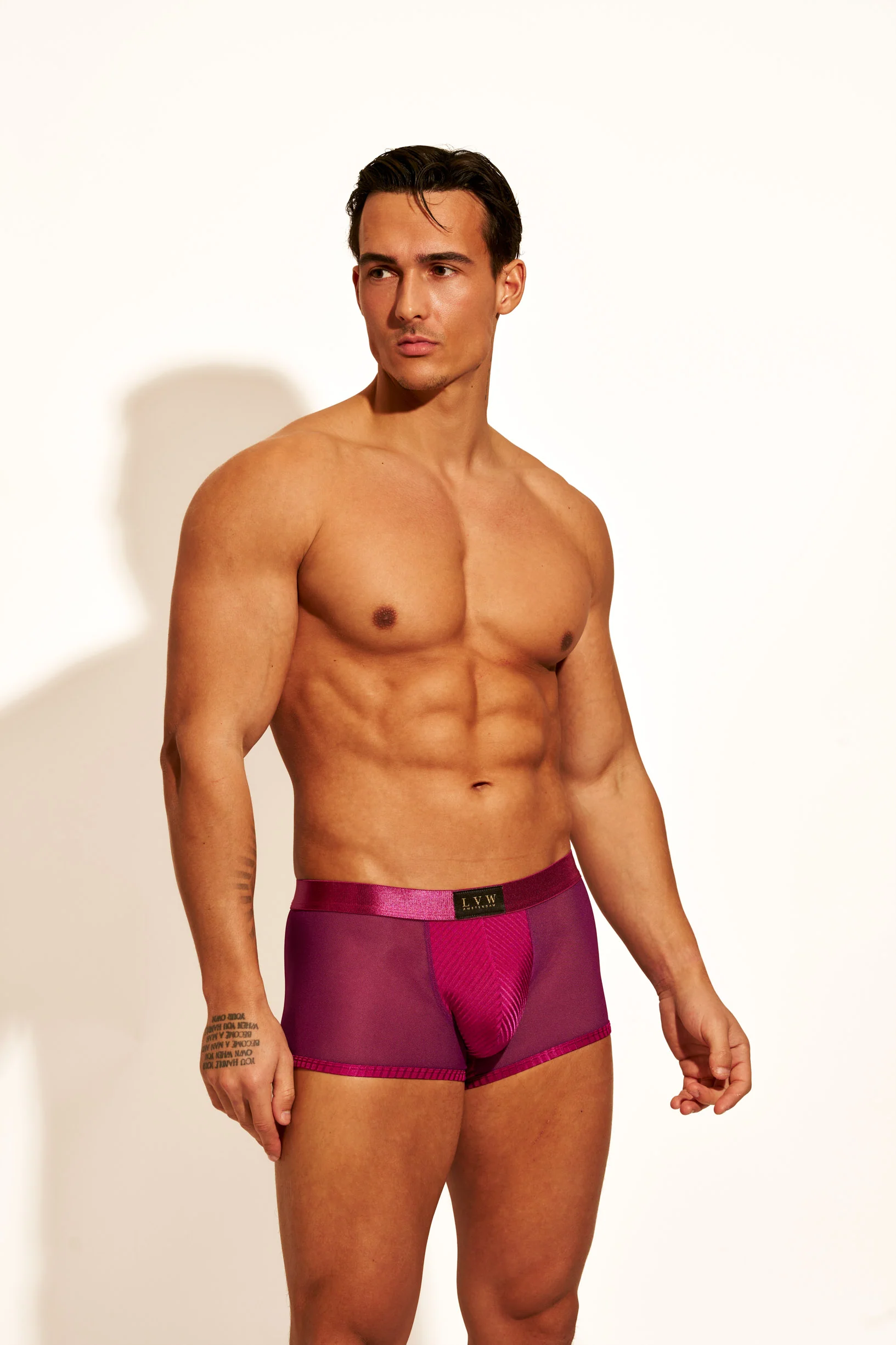 ALLURING MESH TRUNK - ROSE VIOLET - Image 3