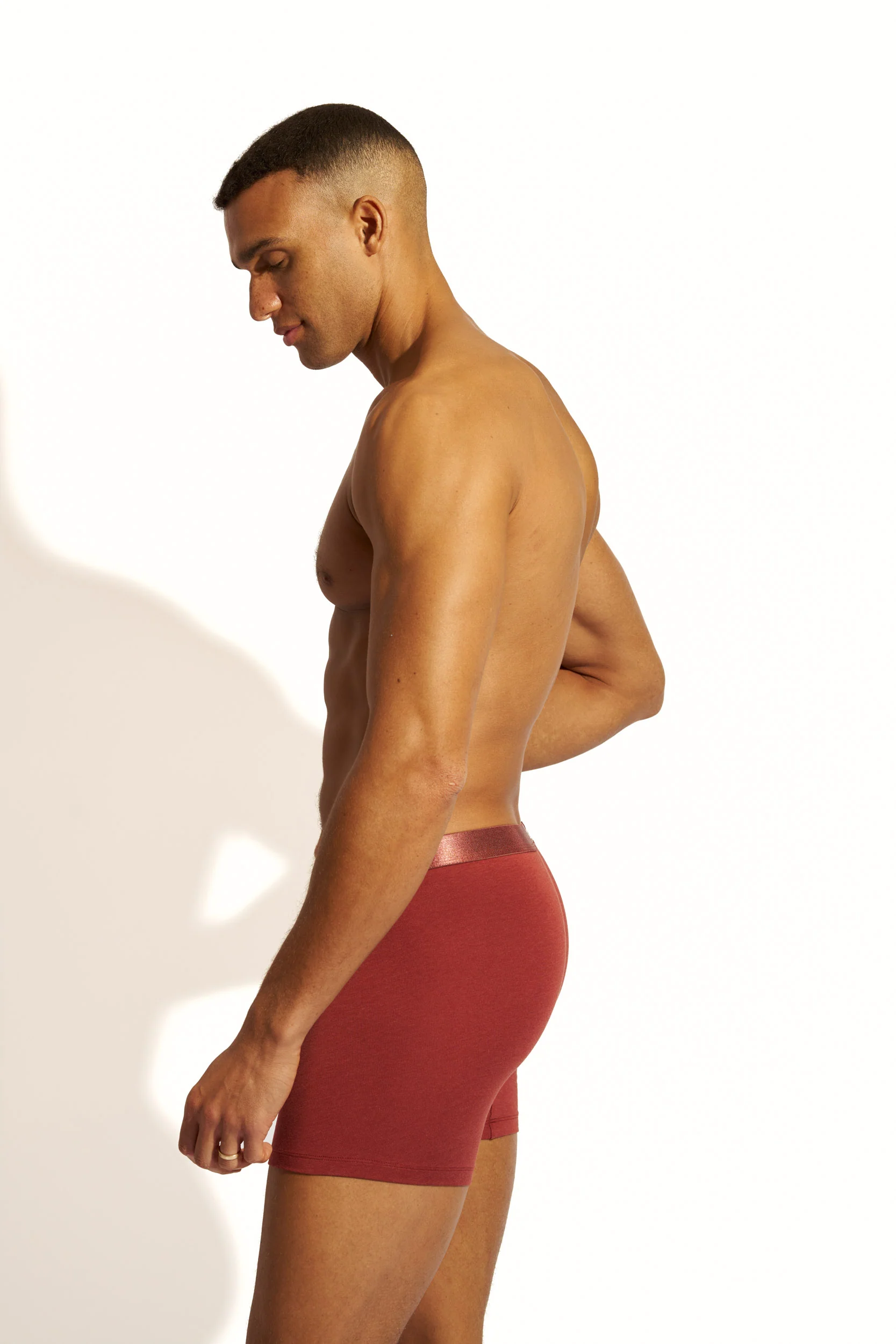 MINIMALISTIC SILK BOXER BRIEF LONG - BRANDY SNIFTER - Image 4