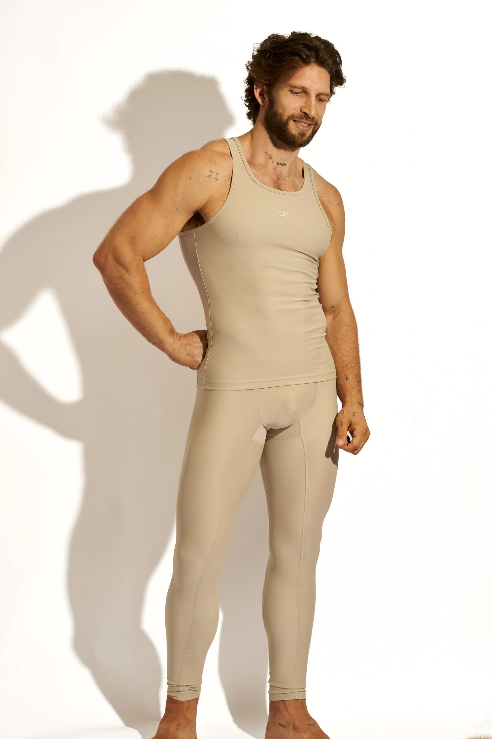 SIGNATURE LEGGING COMPRESSION - CAMEL - Image 11